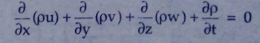 Derivation Of Continuity Equation In Cartesian Coordinates 7834